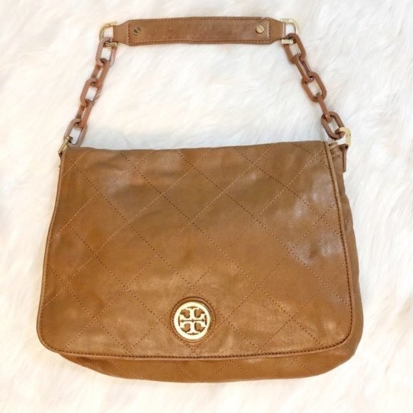 Tory Burch Handbags - Tory Burch Quilted Leather Bag Bijou Hobo Purse